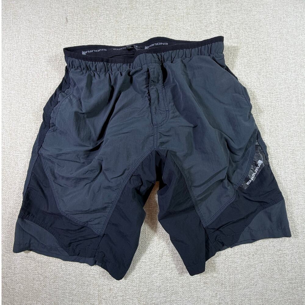 Endura Men's L Cycling Padded Performance Gray MTB Bike Shorts Active Ride Gear